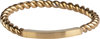 Charmin&rsquo;s basisring R1030 Gedraaid met een Plaatje Goldplated 