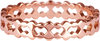 R910 Double trouble Ros&eacute;goldplated steel Ring