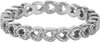 Charmin&rsquo;s Valentijn Love Row of Hearts Shiny steel R1288