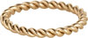 Charmin&rsquo;s Goudkleurige Gedraaide Ring Staal 2mm R1008