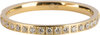 Charmin&rsquo;s Goudkleurige Stapelring Alliance Witte Kristal  2MM Staal R639