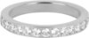 Charmin&rsquo;s Stapelring Alliance Witte Kristal 3,2MM Staal R1474