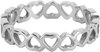 Charmin&#039;s Ring met Open Hartjesdesign Staal R1547 &ndash; Romantisch en Speels