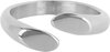 Charmins offener Ring mit flacher ovaler Oberseite aus Stahl R1380 &ndash; edel und modern