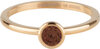 Charmin&#039;s ring R1044 Stylish Bright Gold Brown