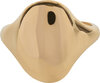 Charmin&#039;s Gold-Colored Large Organic Signet Ring Steel R1149 &ndash; Comfortable Eyecatcher