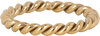 Charmin&#039;s Bague Torsad&eacute;e Couleur Or Acier 3mm R1439