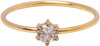 Charmin&#039;s Goudkleurige Ring Rond Wit Steentje Crystal R1703 &ndash; Klassieke Sprankel