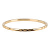 Charmin&rsquo;s goudkleurige stapelring R736 Small Basics 6 engravings goldplated staal