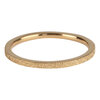 Charmin&rsquo;s goudkleurige stapelring R341 Sanded goldplated staal