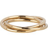 Charmin's Trinity Rolling Anxiety Fidget Ring Goldfarben schmal R16444 