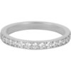 Charmin&rsquo;s Stapelring Alliance Witte Kristal 2,9MM Staal R1472