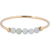 Charmin&#039;s Anxiety Ring NaturalStones Amazoniet Beads Goudkleurig R1325