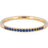 Charmin&rsquo;s Goudkleurige Stapelring Small Alliance Donkerblauwe Saffier Crystals R1265