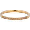 Charmin&rsquo;s Goudkleurige Stapelring Small Alliance Champagne Crystals R1255
