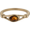 Charmin&rsquo;s Charmin&rsquo;s Ovale Elegante Tijgeroog Ring Goud R1161