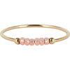 Charmin&#039;s R1140 Anxiety Ring Palm Soft Pink Goldplated 