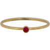 R1075 Birthstone January Fuchsia Ruby Stone Shine Bright 2.0 Goldplated 