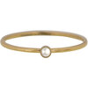 R1074 Birthstone June Pearl Stone Shine Bright 2.0 Goldplated