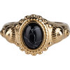 Charmin&#039;s Zegel Ring R1053 Black Tourmaline ion-goldplated