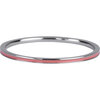 Charmin&#039;s Smalle Ring Petite Oud Roze Emaille Staal R928 