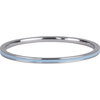Charmin&#039;s Smalle Ring Petite Baby Blauw Emaille Staal R926 