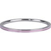  Charmin&#039;s Smalle Ring Petite Steel Pastel Roze Emaille R924