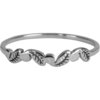 Charmin&rsquo;s vintage ring R916 Leaves Steel