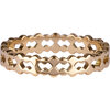 R909 Double trouble Goldplated steel Ring