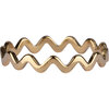 Charmin&rsquo;s stapelring R903 Platte Wave Goldplated