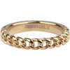 Charmin&#039;s Goudkleurige Ketting-ring Half Ketting Half Glad Staal R877