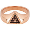 R678 Eye Triangle Rose Gold Steel