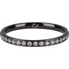 Charmin&rsquo;s Zwarte stapelring Alliance Crystals R641