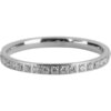 Charmin&rsquo;s Stapelring Alliance Witte Kristal  2MM Staal R638