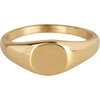 R978 Zegelring petite rond gold