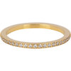 Charmin&rsquo;s Goudkleurige Stapelring Alliance Witte Kristal 1,2MM Staal R1471