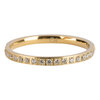 Charmin&rsquo;s Goudkleurige Stapelring Alliance Witte Kristal  2MM Staal R639