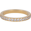 Charmin&rsquo;s Goudkleurige Stapelring Alliance Witte Kristal 2,9MM Staal R1473