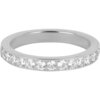 Charmin&rsquo;s Stapelring Alliance Witte Kristal 3,2MM Staal R1474