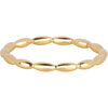 Charmin's Goudkleurige Ring met Kleine Ovale Rondjes Design Staal R1634 &ndash; Authentiek en Handmade Look