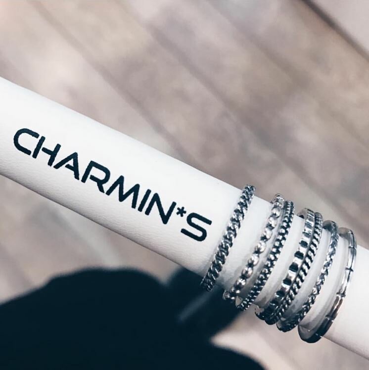Charmin&amp;#8217;s stapelring zilver R300 Silver 'Dotted'
