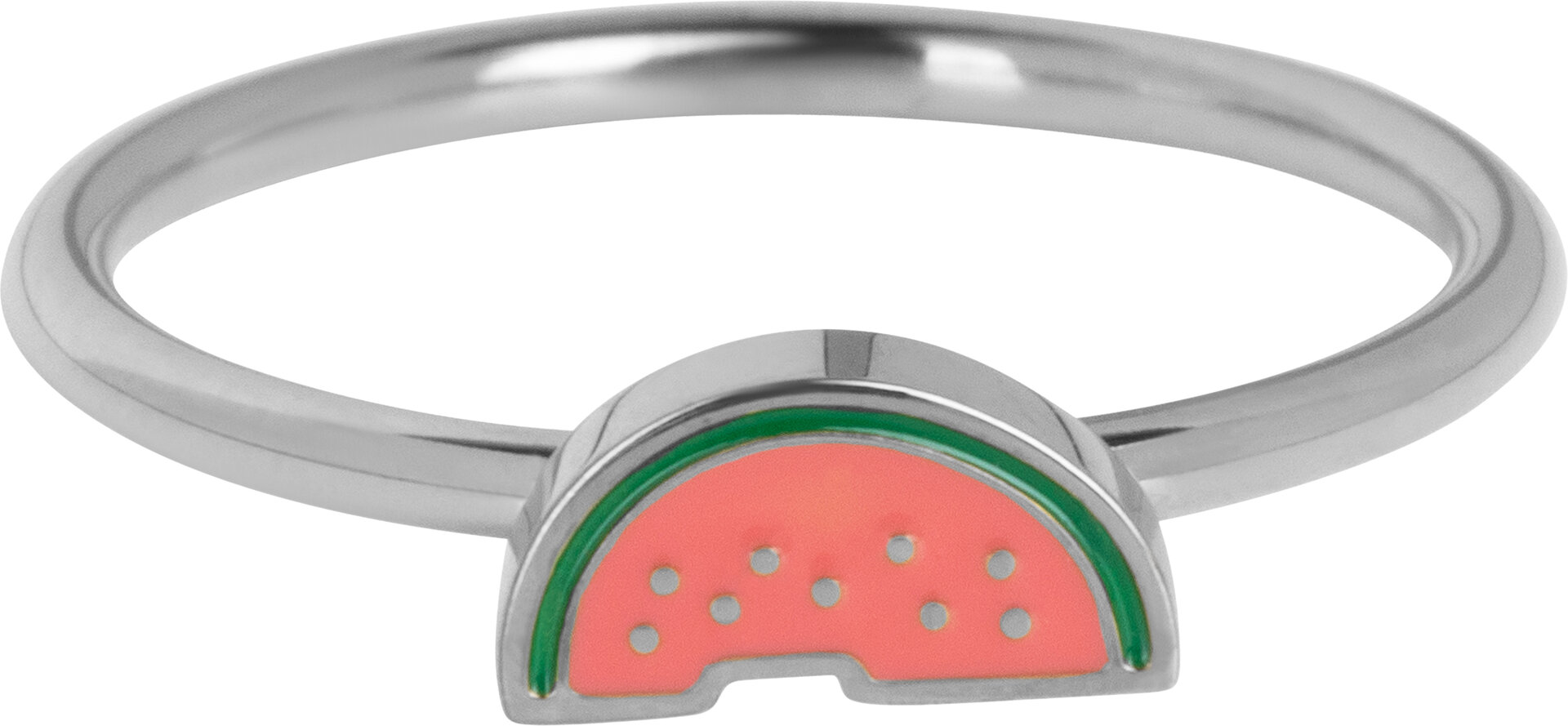KIDZ Kinderring Stahl halbe Wassermelone KR 236 - fr&ouml;hlich und frisch
