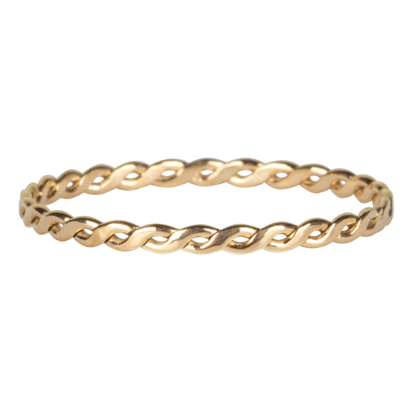 R775 Curvy Tiny Chain Goldplated Steel