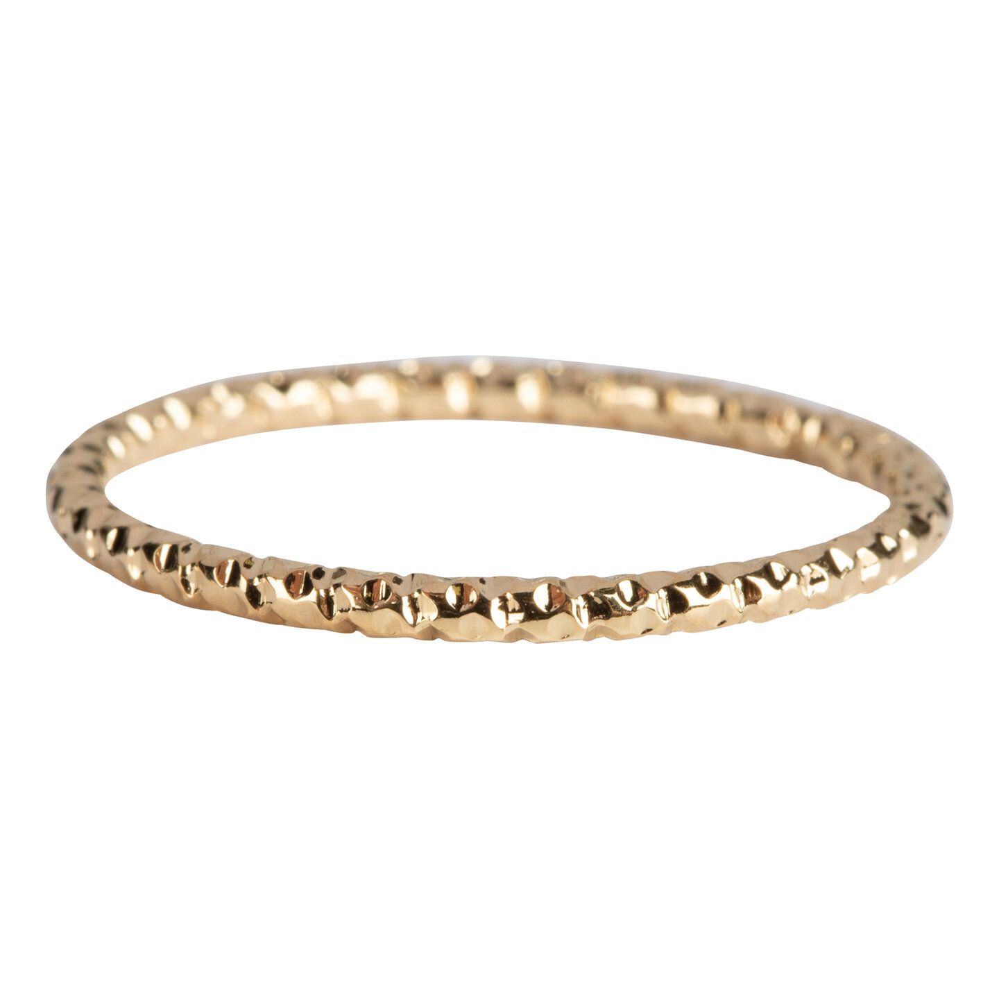 Charmin’s goudkleurige stapelring R799 Hooked On You goldplated staal