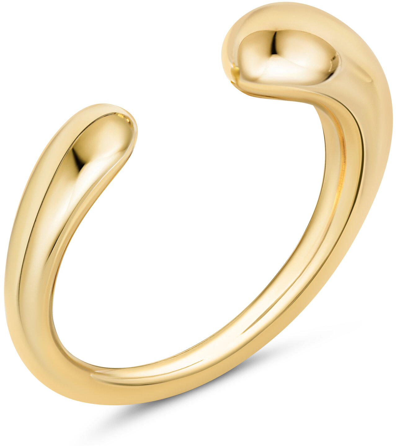 Charmin's Goudkleurige Chunky Ring met Druppelvormen R1775 &ndash; Elegant en Krachtig