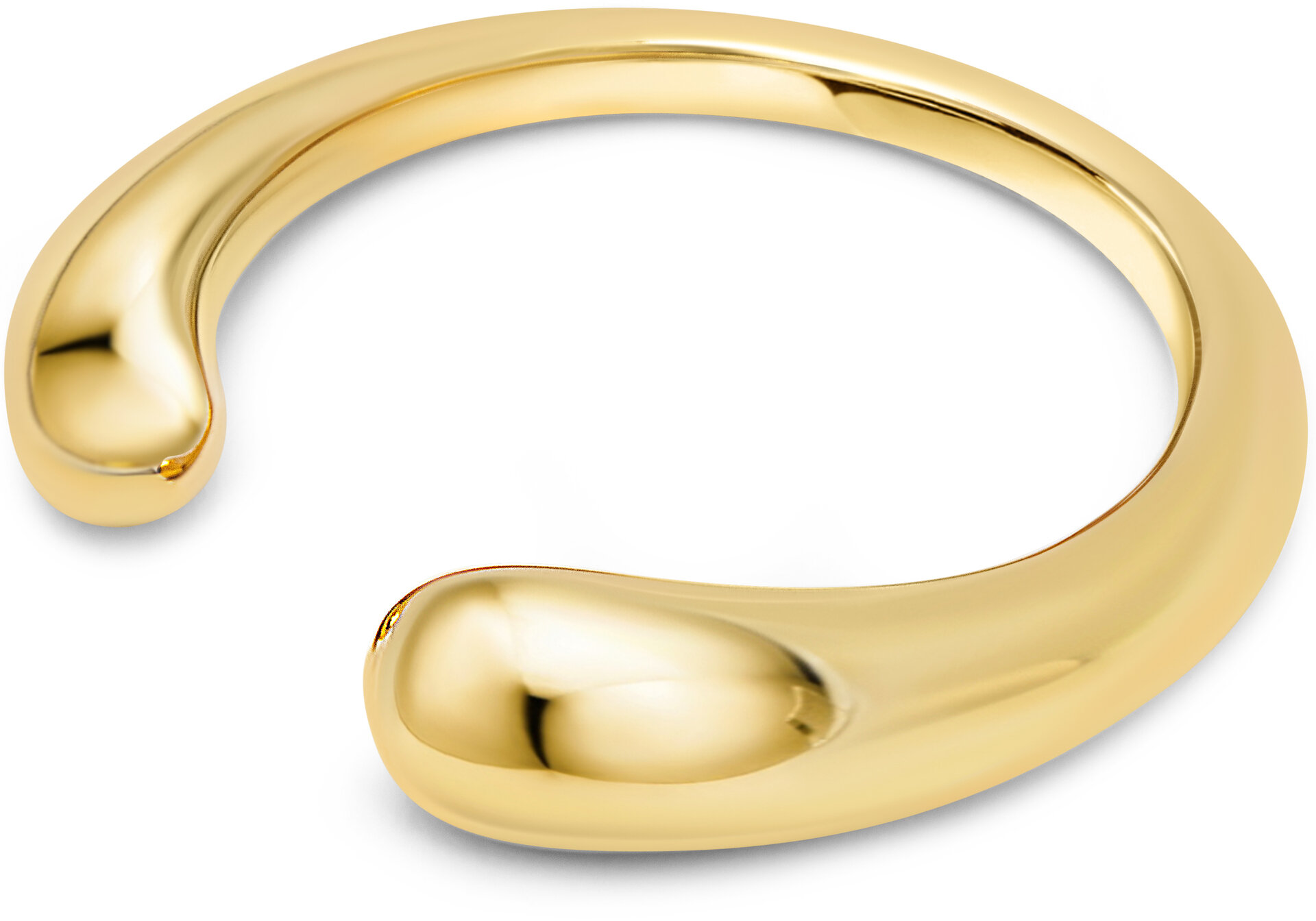 Charmin's Goudkleurige Chunky Ring met Druppelvormen R1775 &ndash; Elegant en Krachtig