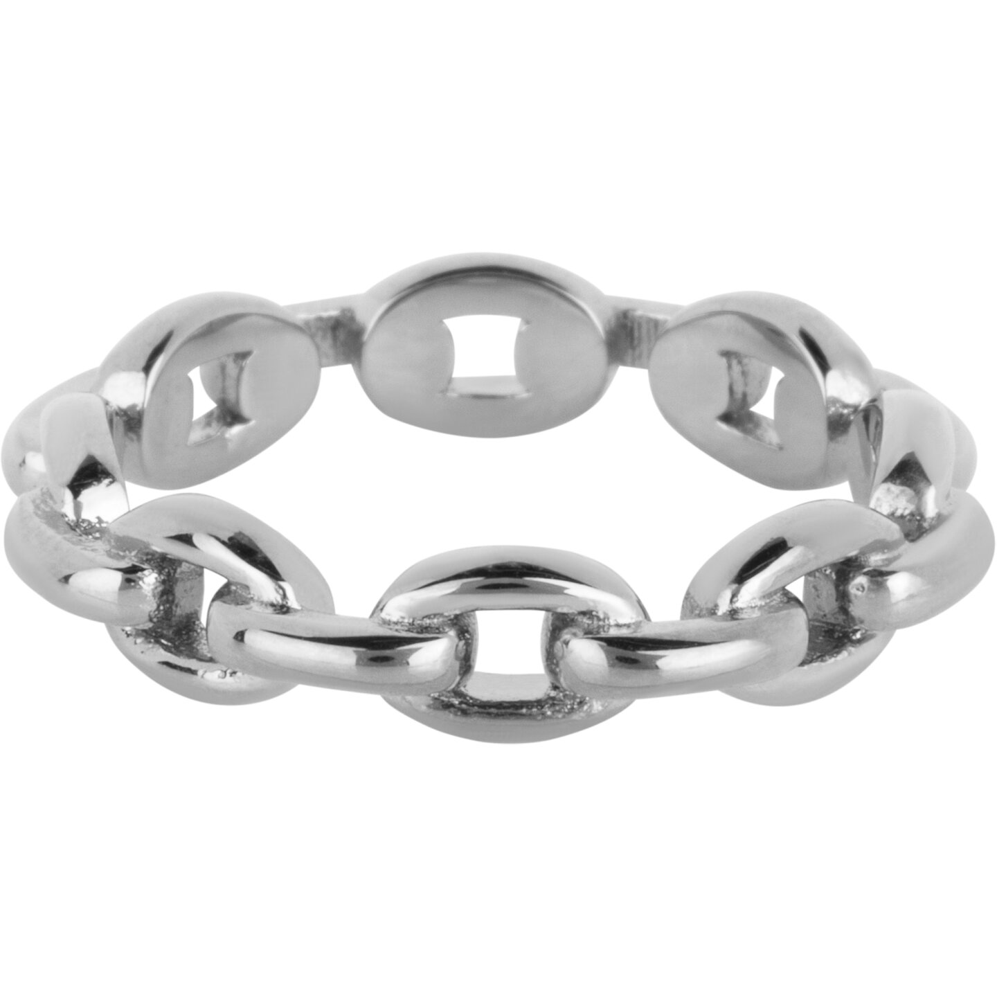Charmin's Ring met Stevige Ovale Schakel Staal R1565 – Closed Forever