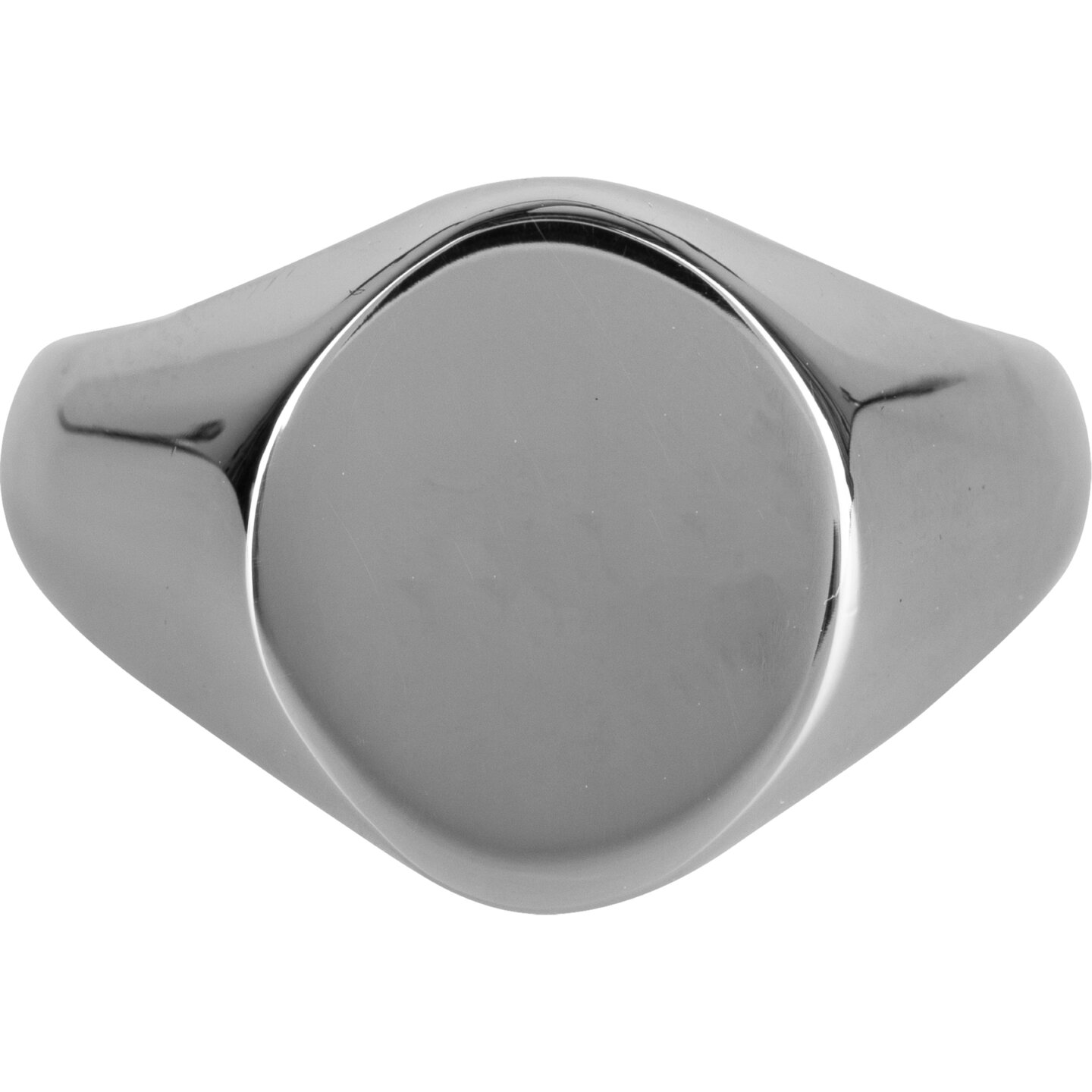 Charmin's UNI Herren-Siegelring, gro&szlig;, oval, Stahl R970