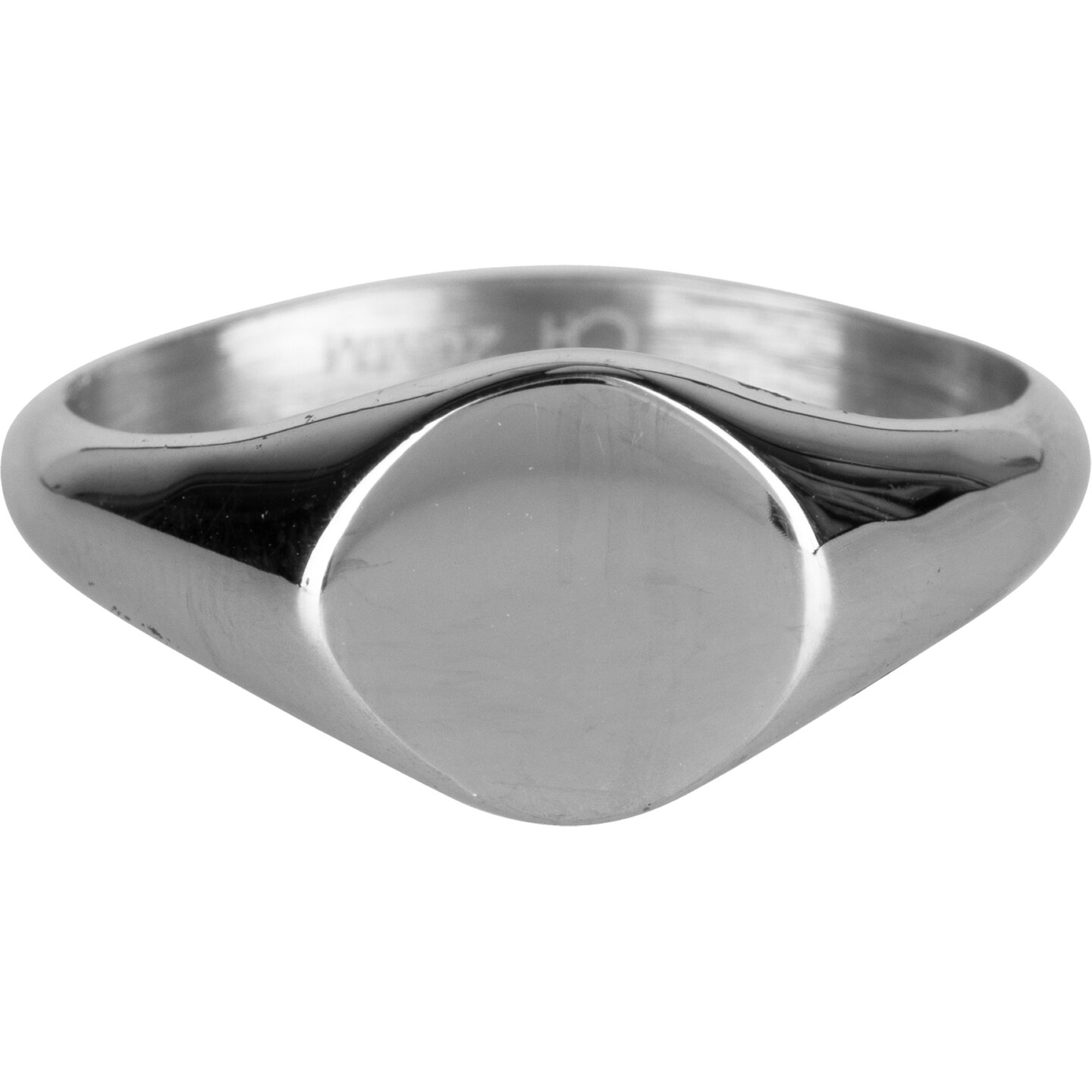 Charmin's UNI Herren-Siegelring, oval, Stahl R966