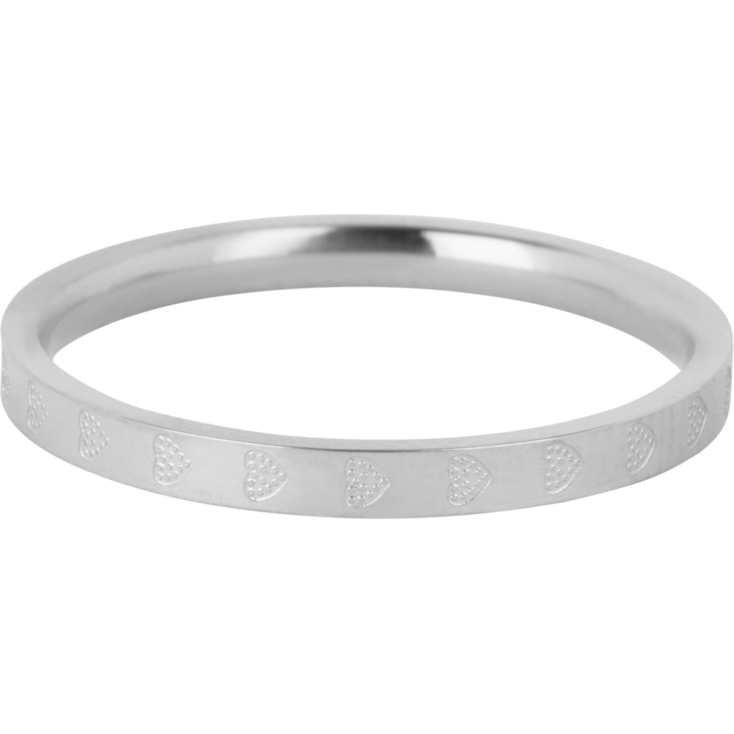 Charmin's Hartjes Rondom Ring Staal R1382
